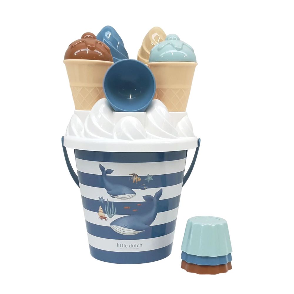 Conjunto de Praia Balde Gelados Ocean World Azul - Little Dutch