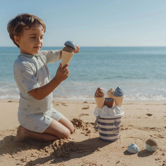 Conjunto de Praia Balde Gelados Ocean World Azul - Little Dutch