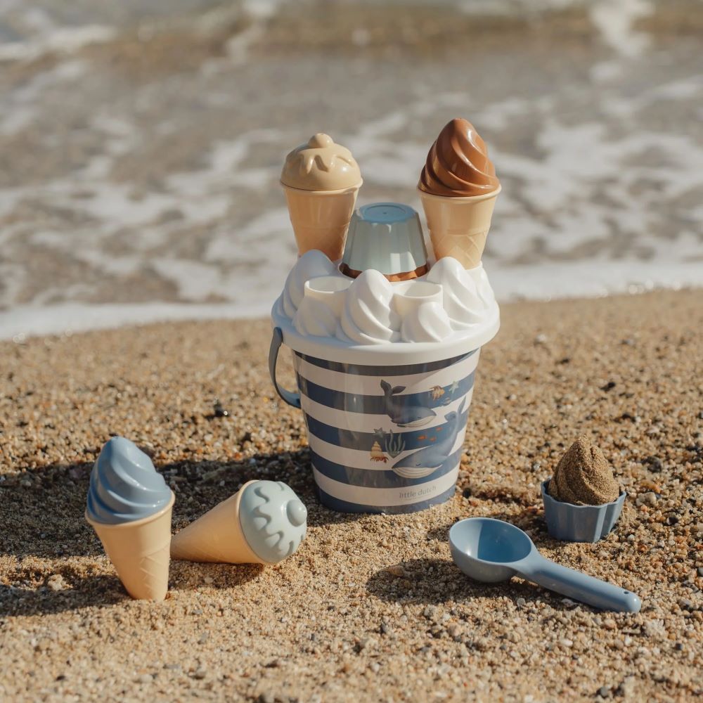 Conjunto de Praia Balde Gelados Ocean World Azul - Little Dutch