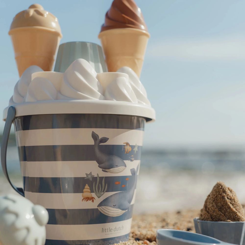 Conjunto de Praia Balde Gelados Ocean World Azul - Little Dutch