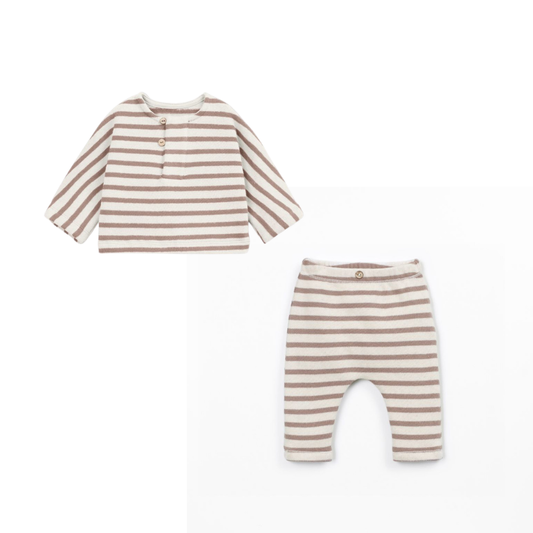 Conjunto de malha com mistura de fibras naturais e algodão reciclado - Play up