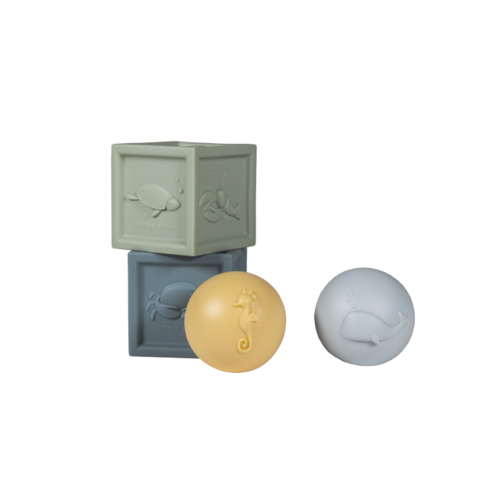 Cubes et boules en silicone océaniques - Little Dutch