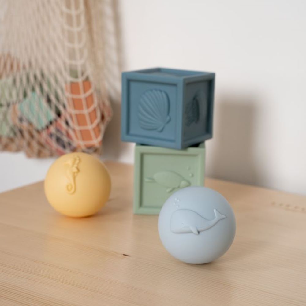 Cubes et boules en silicone océaniques - Little Dutch