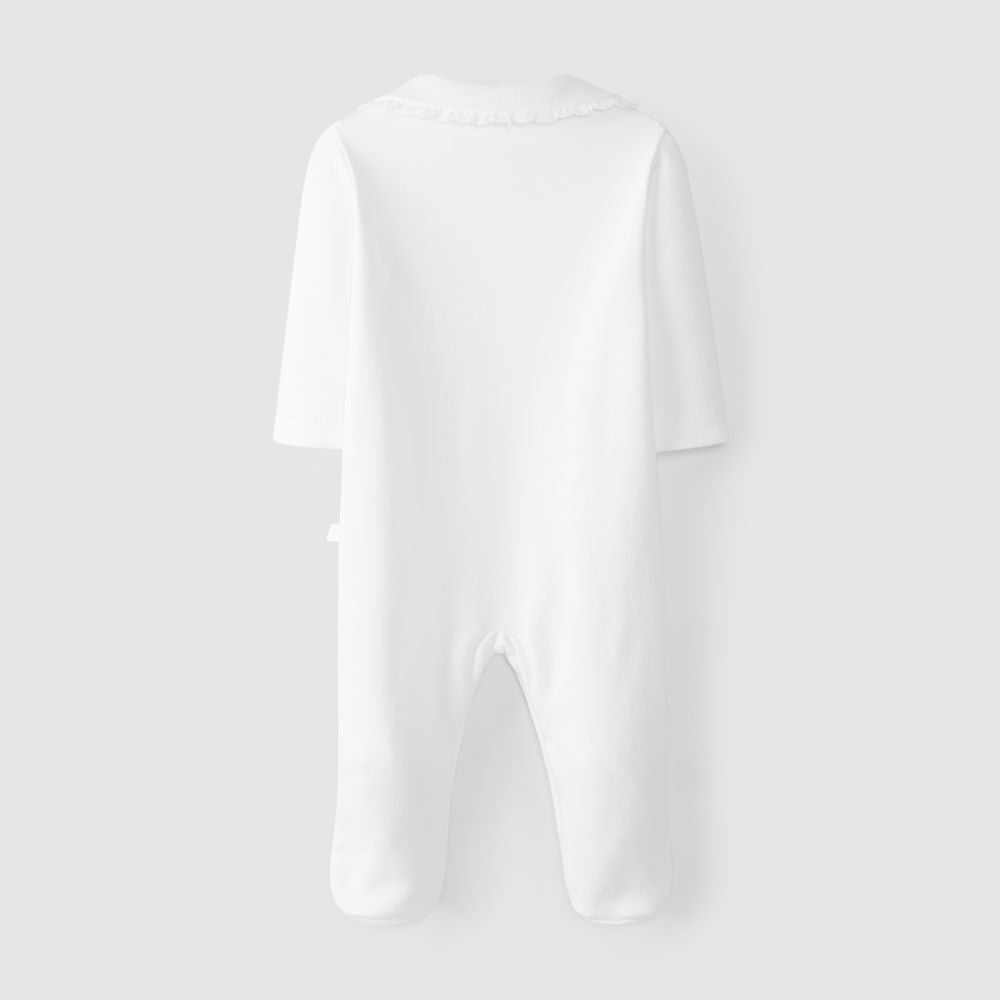 Babygrow gola com renda - Laranjinha