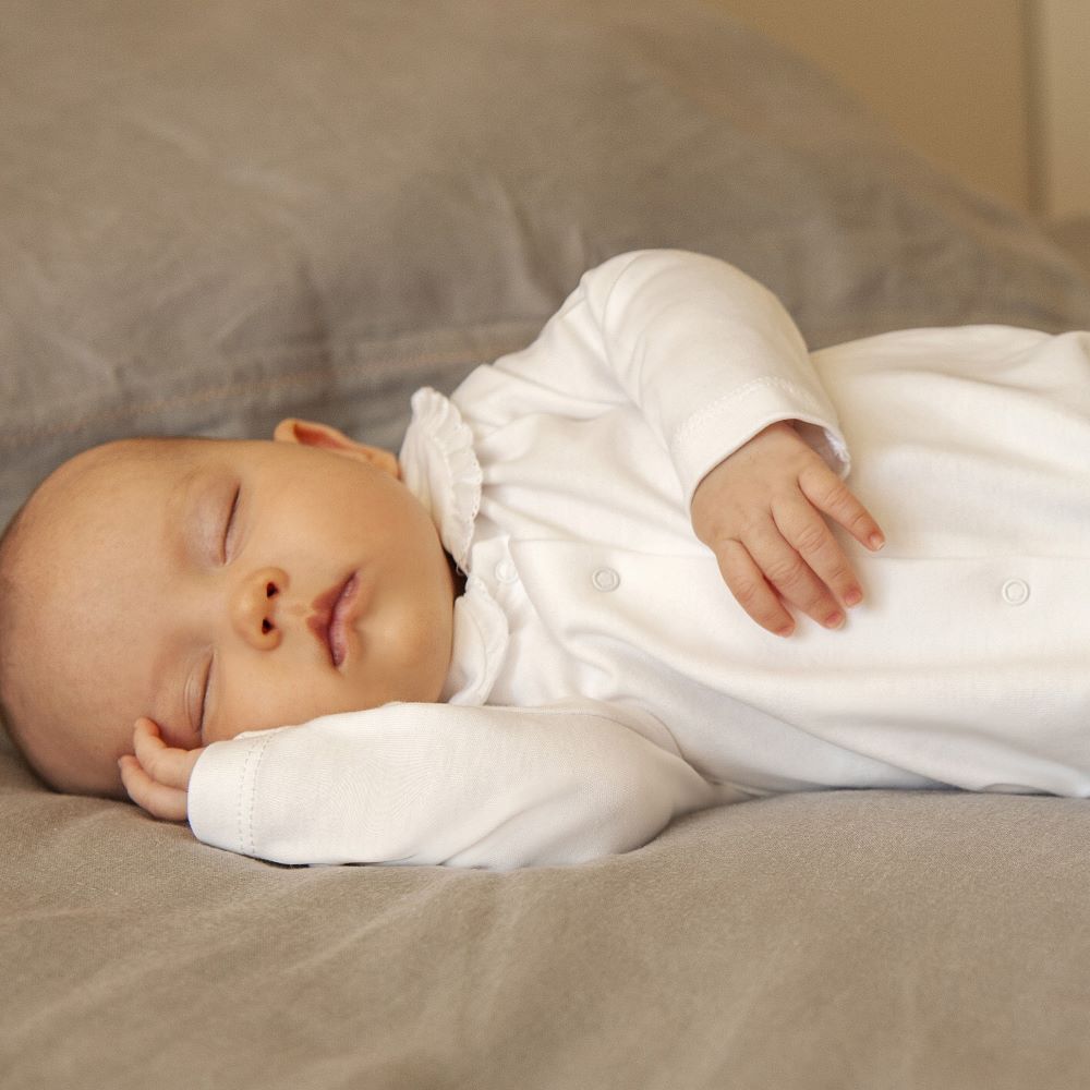Babygrow gola com renda - Laranjinha