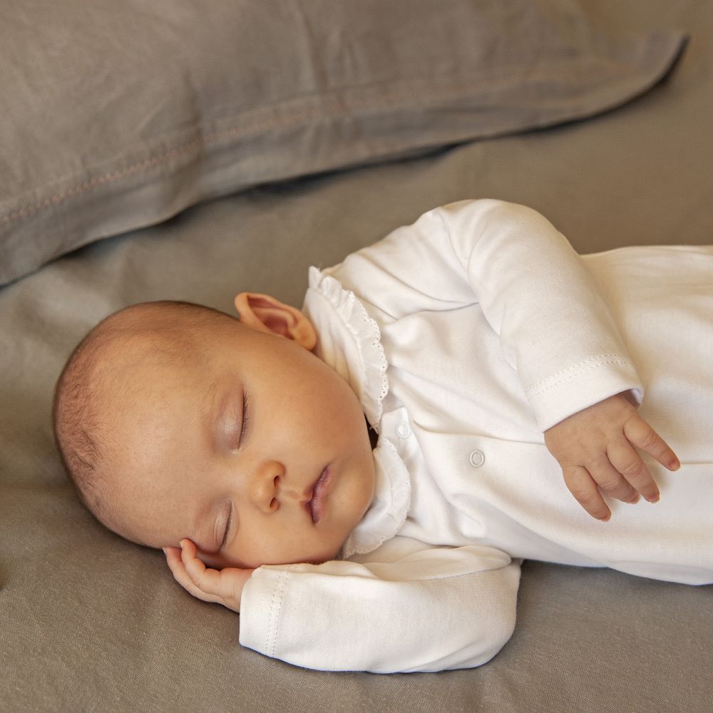 Babygrow gola com renda - Laranjinha