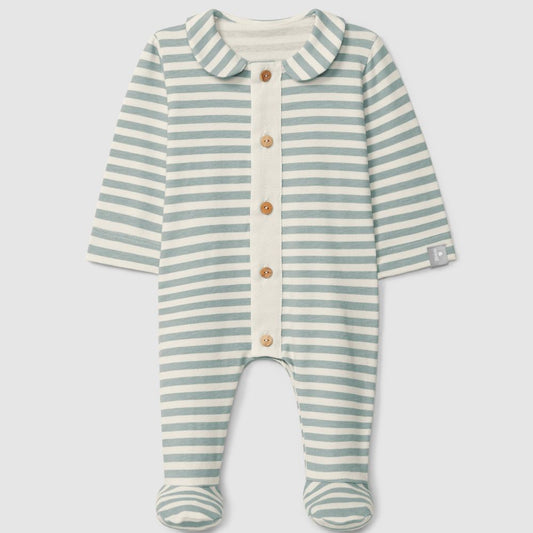 Fatinho de riscas com gola peter-pan verde - Snug