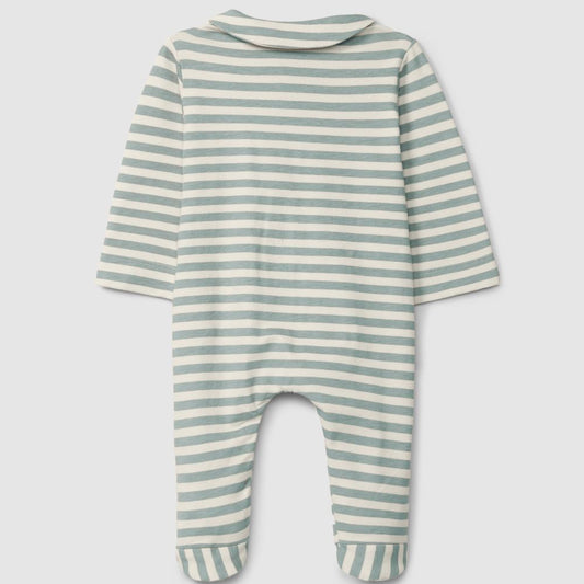Fatinho de riscas com gola peter-pan verde - Snug
