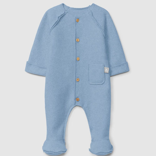 Fatinho em malha polar de algodão orgânico azul - Snug