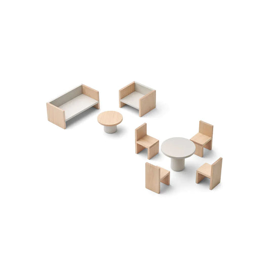 Mini meubles en bois pour maison de poupée - Liewood 