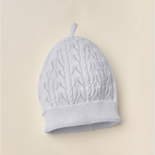 Gorro tricotado em algodão orgânico | LOVE - Wedoble