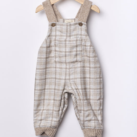 Jardineiras com padrão xadrez tartan | LITTLE TEDDY BEAR - Wedoble