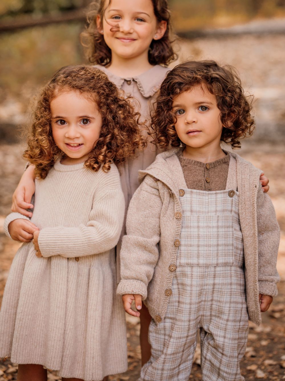 Jardineiras com padrão xadrez tartan | LITTLE TEDDY BEAR - Wedoble