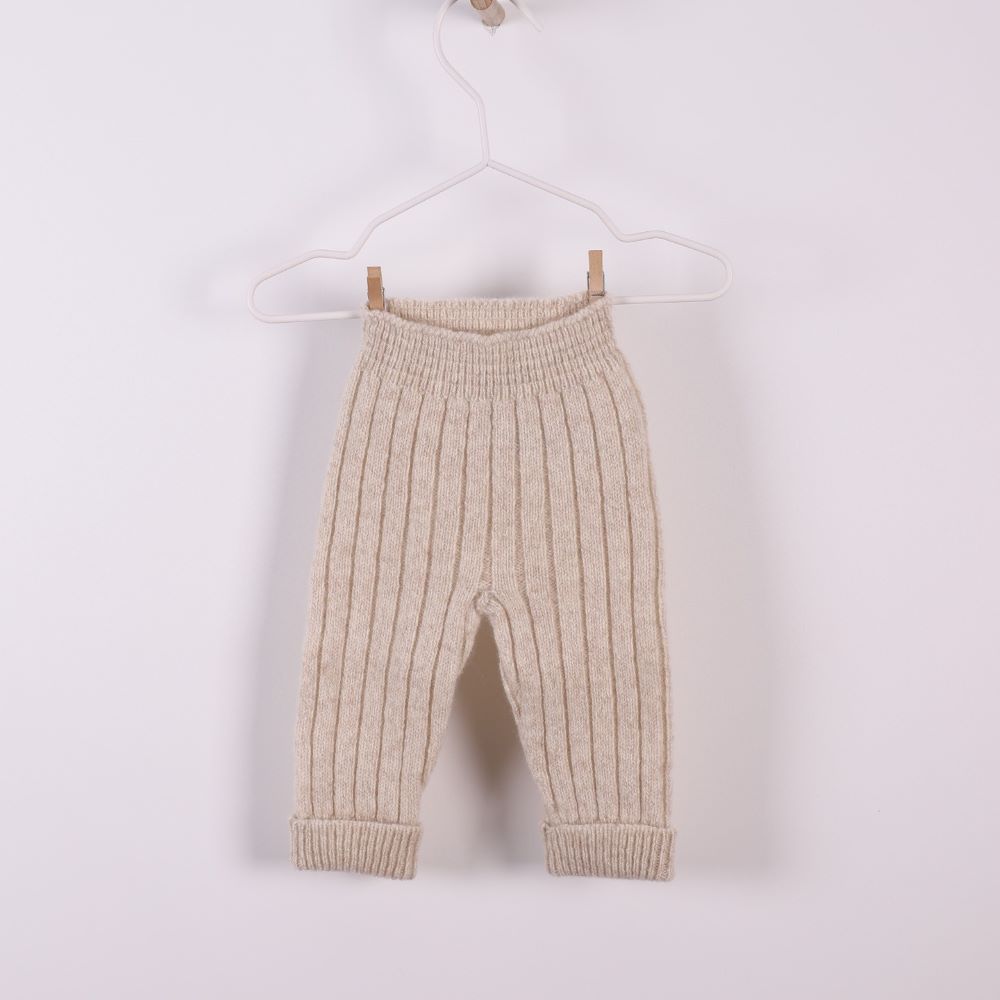 Calças tricotadas em lã merino | BUNNY AND FRIENDS - Wedoble