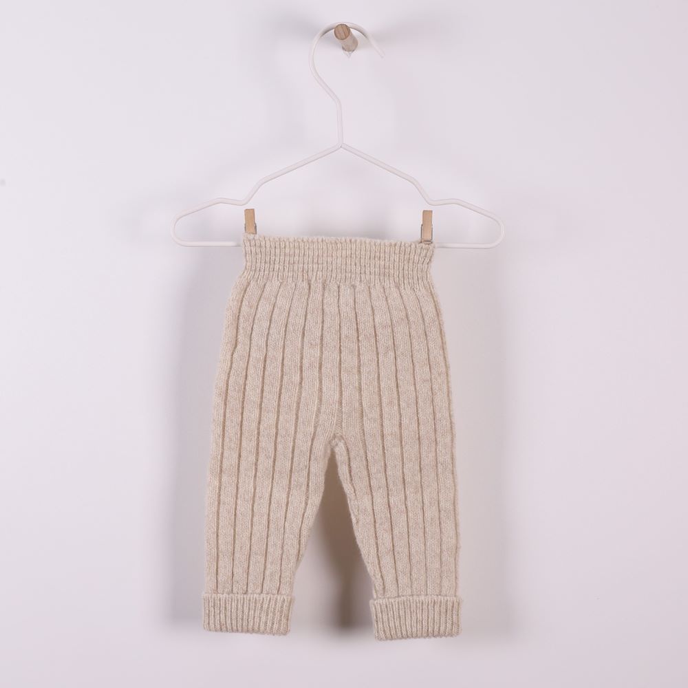 Calças tricotadas em lã merino | BUNNY AND FRIENDS - Wedoble