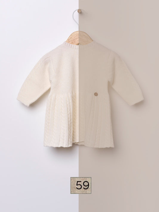 Vestido tricotado em lã merino | SNOWFLAKE - Wedoble