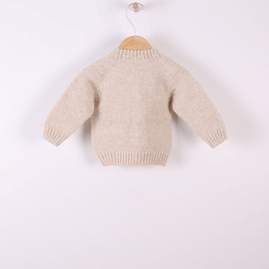 Casaco tricotado em lã merino | SNOWFLAKE - Wedoble