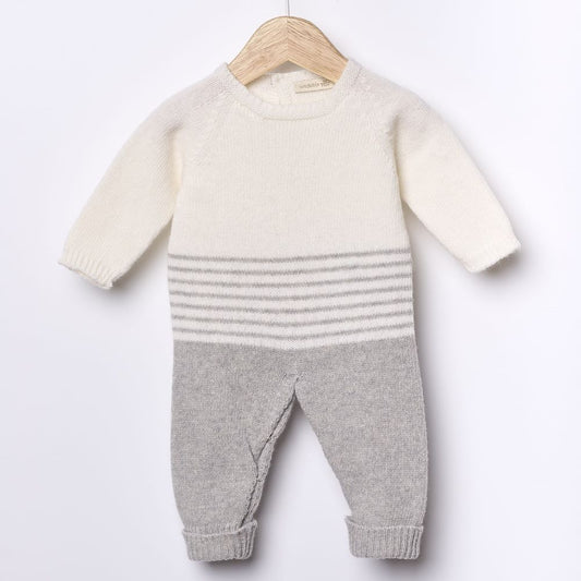 Macacão tricotado em lã merino | SNOWFLAKE - Wedoble