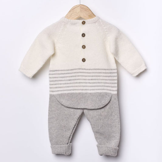 Macacão tricotado em lã merino | SNOWFLAKE - Wedoble