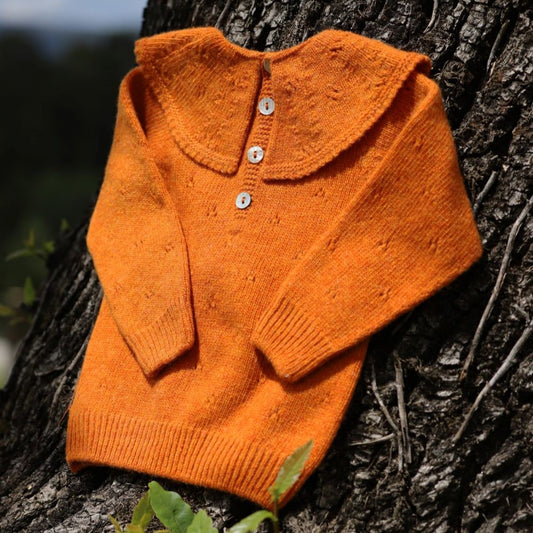 Camisola tricotada em lã merino | HAPPY GIRL - Wedoble