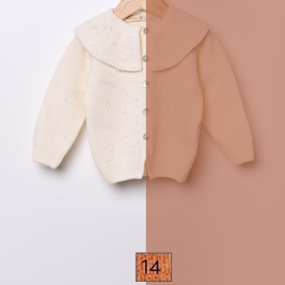 Casaco tricotado em lã merino | HAPPY GIRL - Wedoble