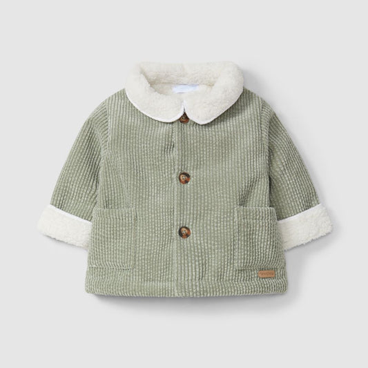 Manteau Bombazine avec fourrure kaki - Laranjinha