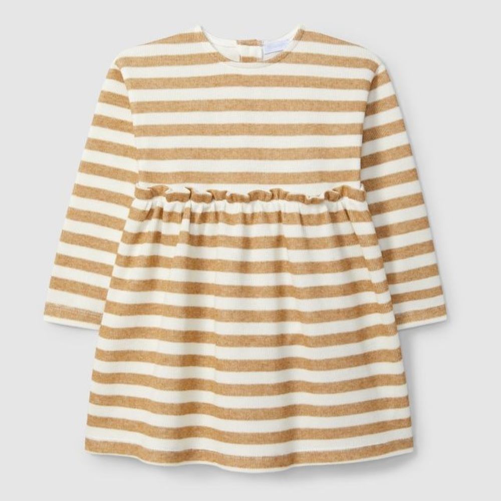 Vestido de riscas - Laranjinha