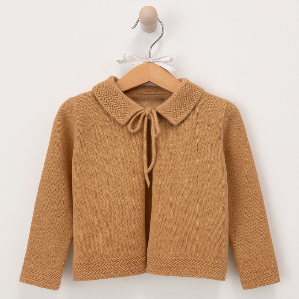 Casaco de Malha com gola Beije - Best Guest Kids