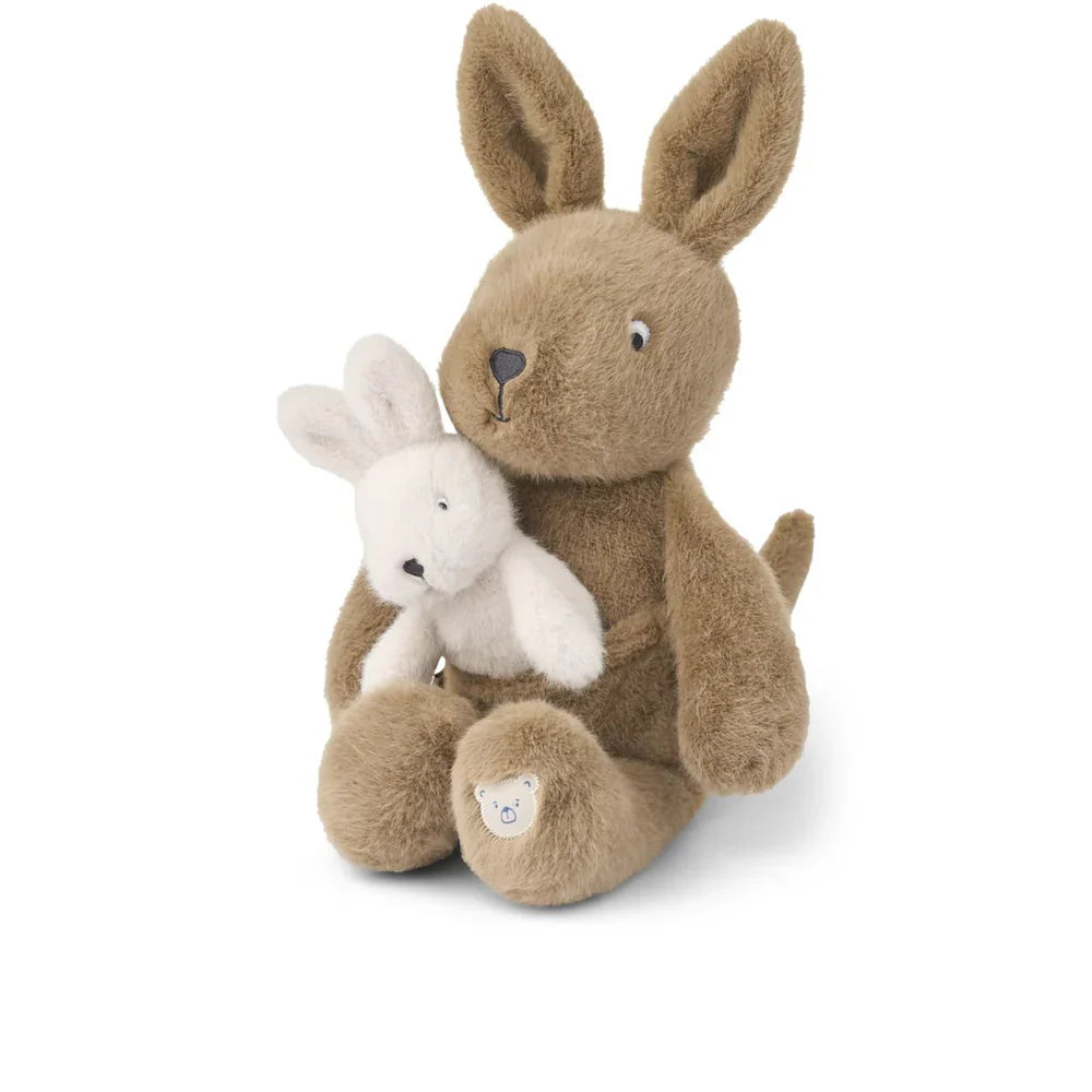 Peluche Canguru Mãe e Bebé Kelly - Liewood