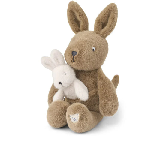 Peluche Canguru Mãe e Bebé Kelly - Liewood