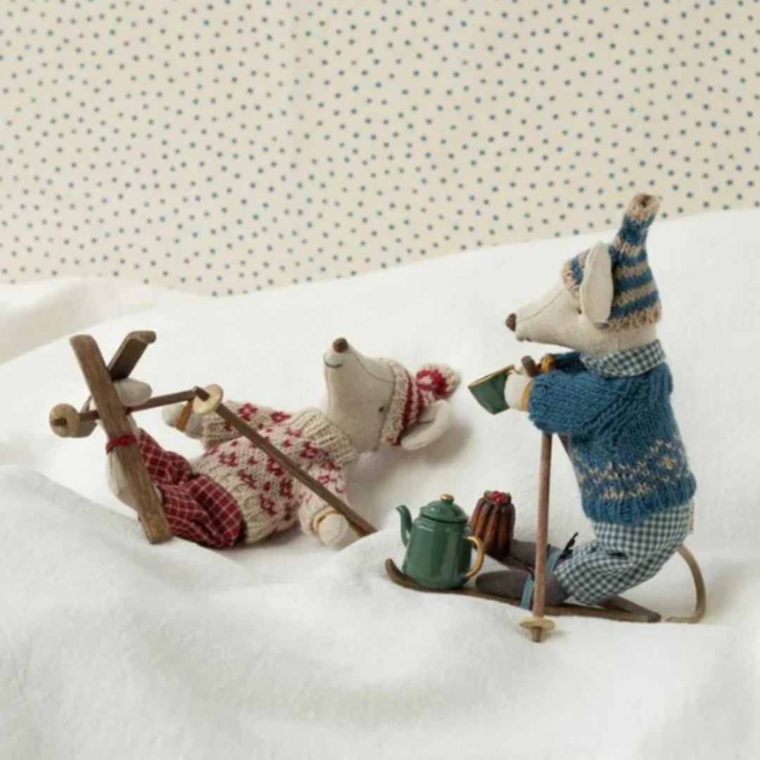Knitted Sweater and Hat Dad Mouse - Maileg
