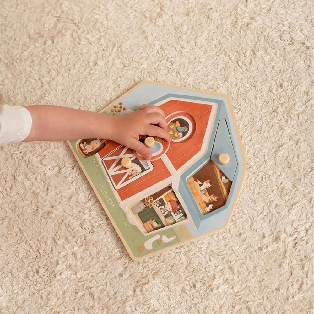 Puzzle en bois FSC Petite ferme - Little Dutch