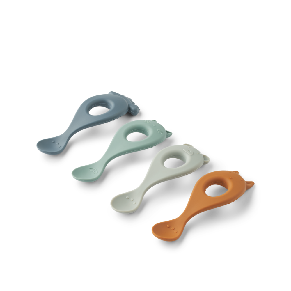 Lot de 4 cuillères en silicone Liva - Liewood