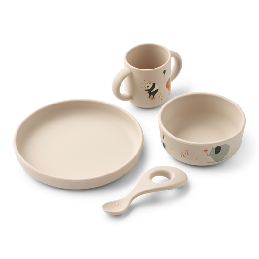 Coffret repas pour bébé en silicone Vivi Circus - Liewood