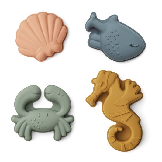 Gill Pack 4 Moldes de Praia Sea Creature - Liewood