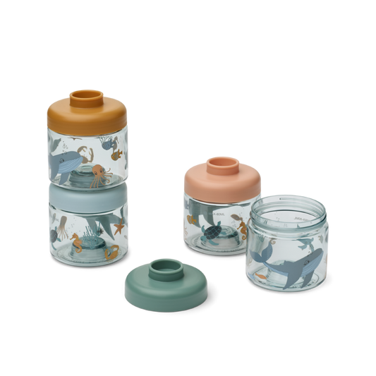 Boîtes de conservation pour aliments pour bébé Dominique Sea Creature - Liewood 