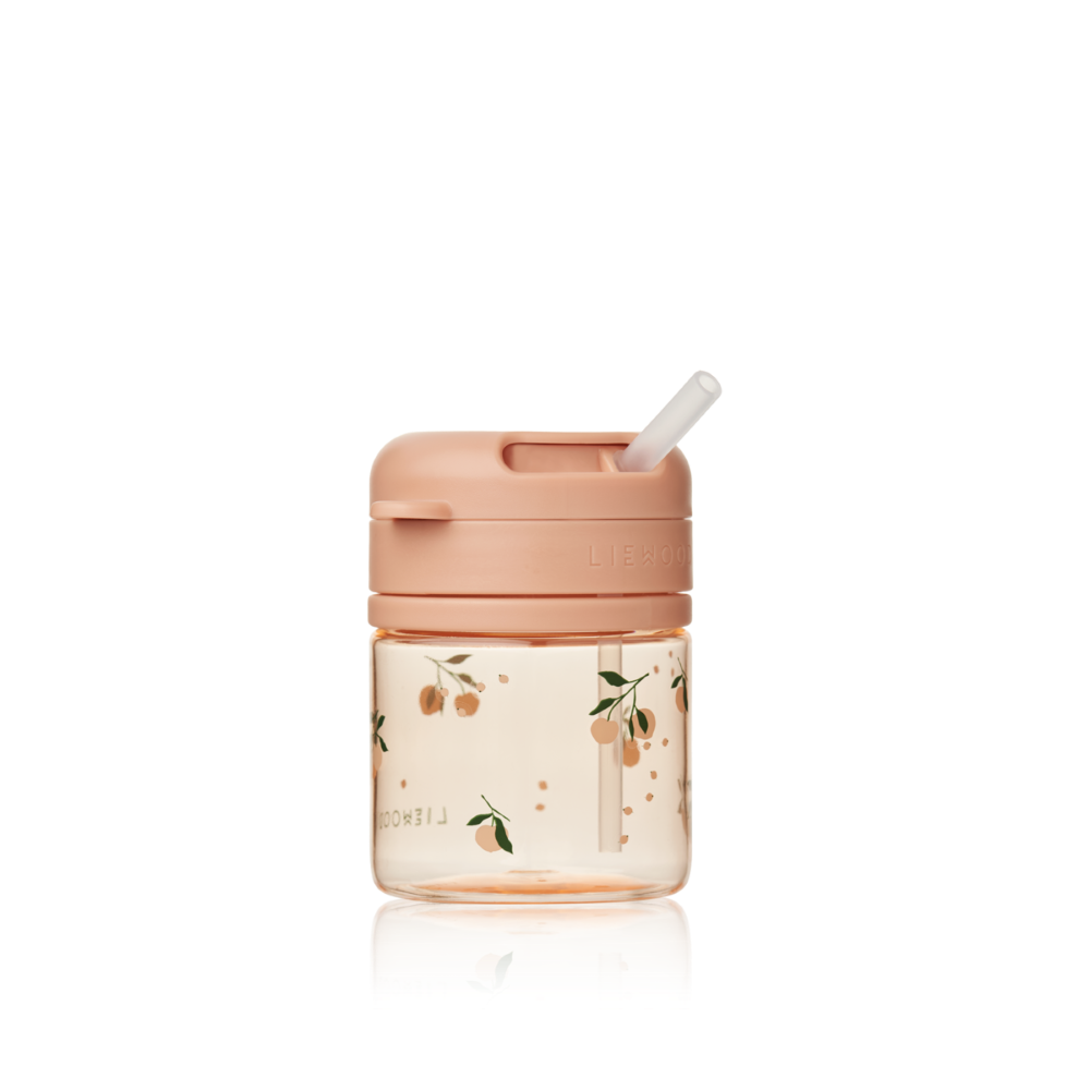 Copo de Tritan com Palhinha 280 ml Peach - Liewood
