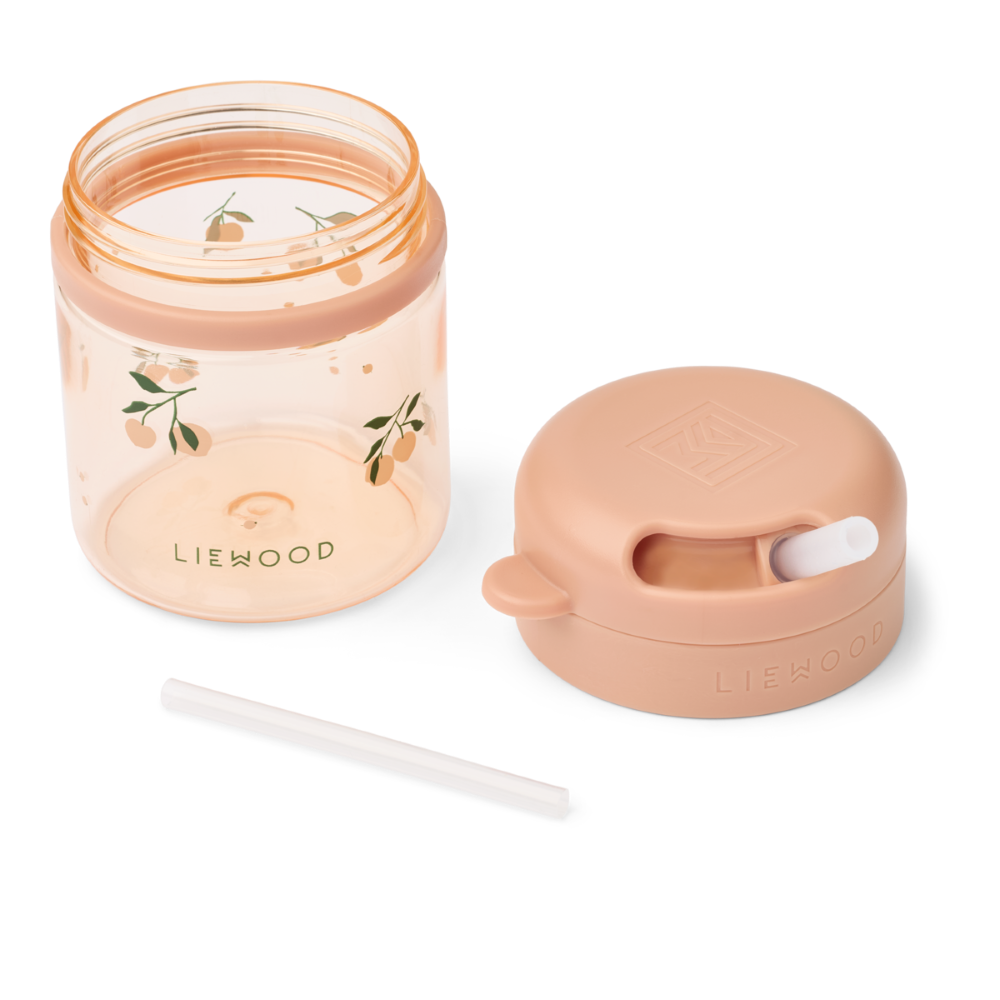 Copo de Tritan com Palhinha 280 ml Peach - Liewood
