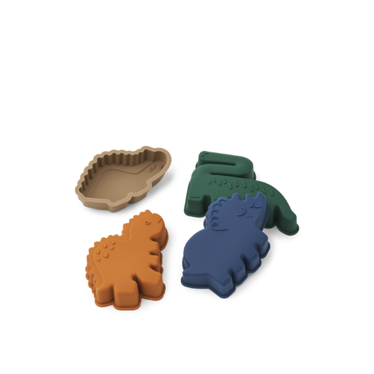Gill Pack 4 Moldes de Praia Dinosaurs - Liewood