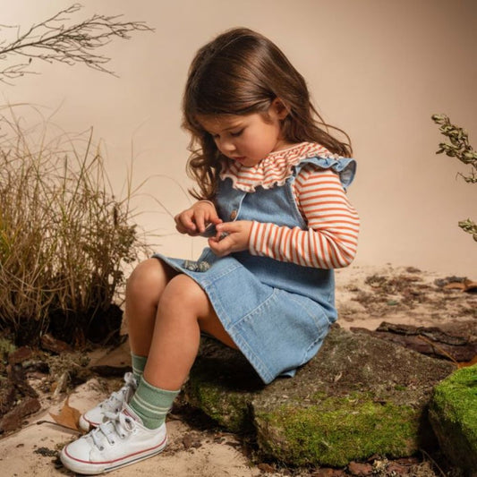 Jupe en jean avec poches - Laranjinha