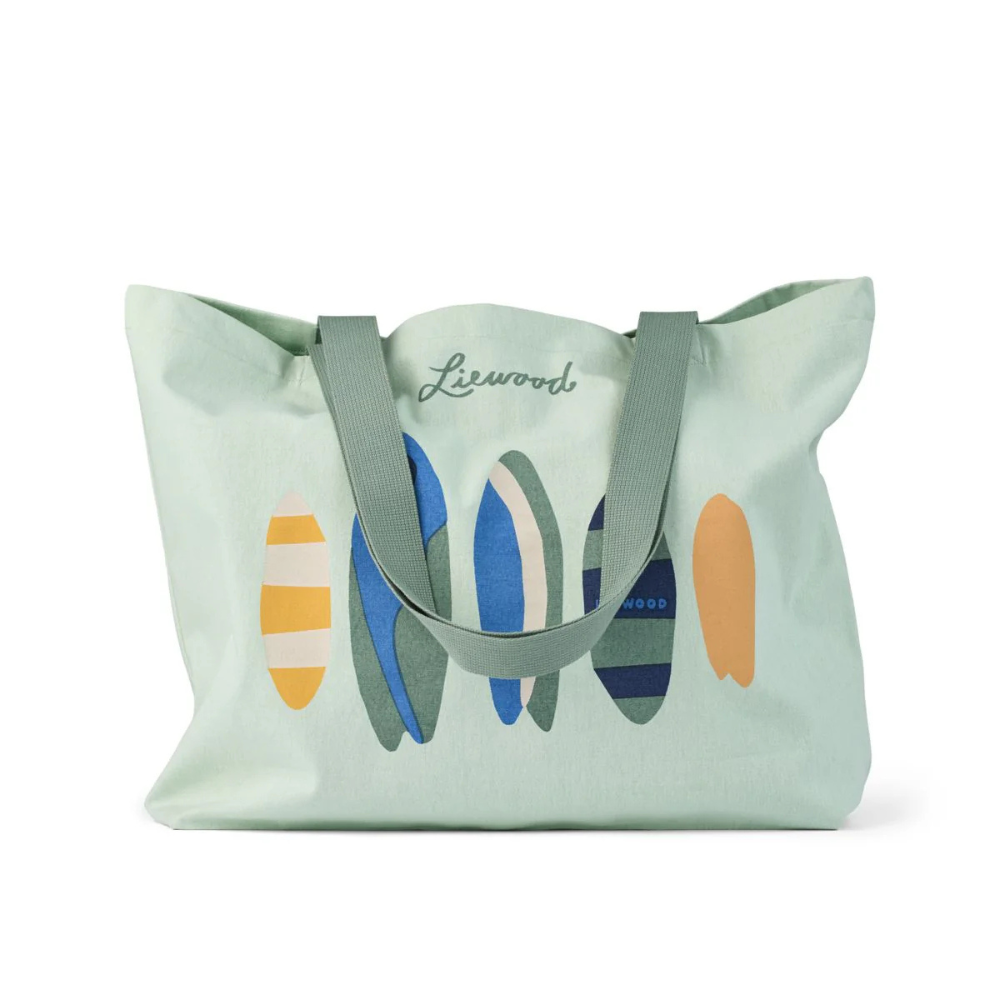 Large Tote Bag Cool kids / Beach blue - Liewood