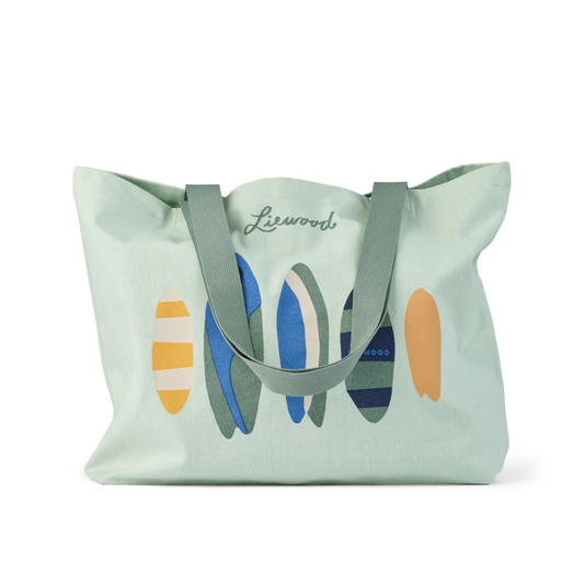 Large Tote Bag Cool kids / Beach blue - Liewood