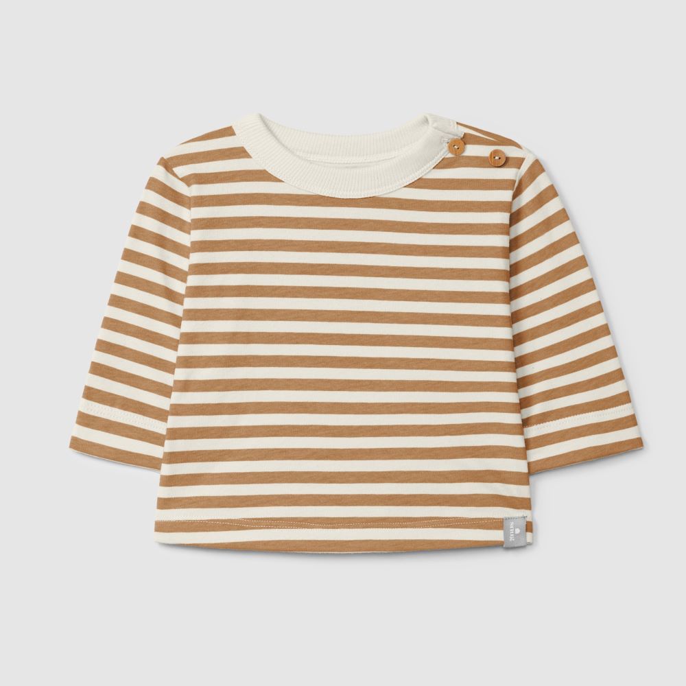 Longsleeve de riscas amêndoa - Snug