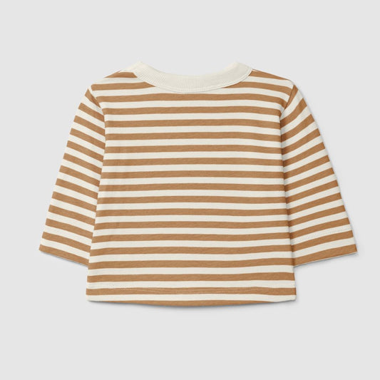 Longsleeve de riscas amêndoa - Snug