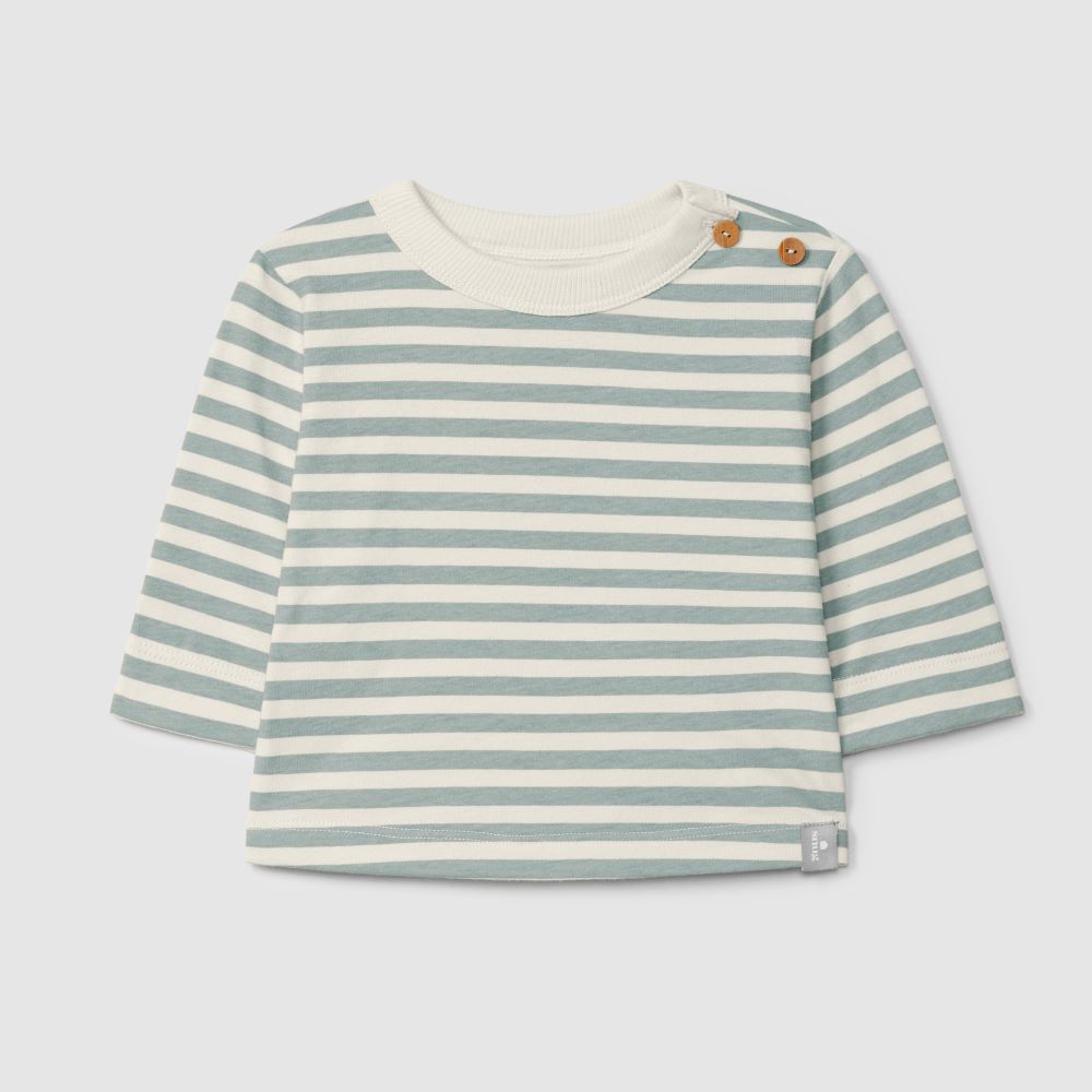 Longsleeve de riscas verde - Snug