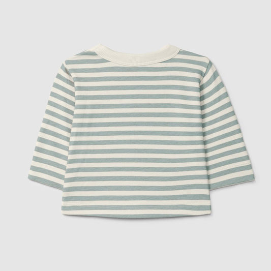 Longsleeve de riscas verde - Snug
