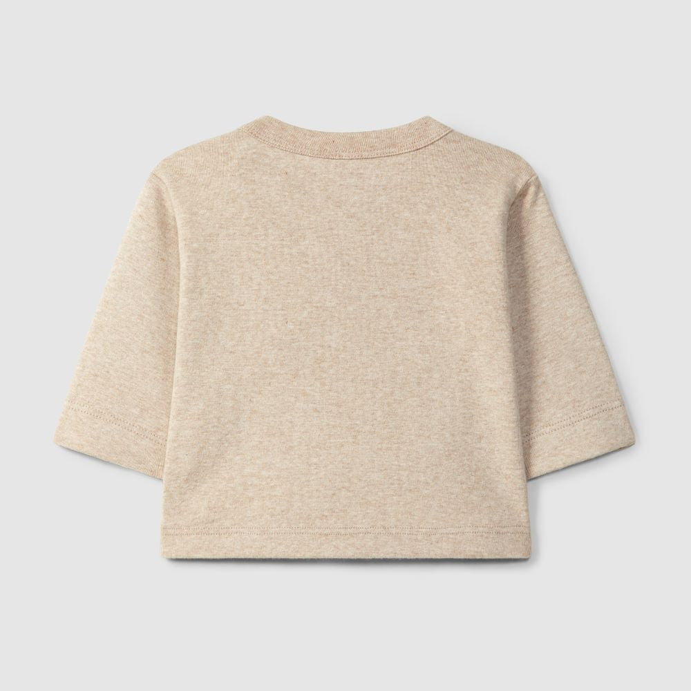 Longsleeve em algodão com bordado "be super nice" - Snug
