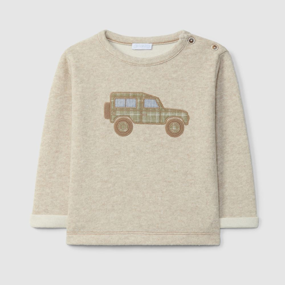 Longsleeve jipe em malha dupla - Laranjinha