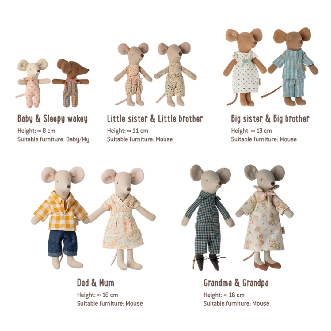 Knitted Sweater and Hat Dad Mouse - Maileg