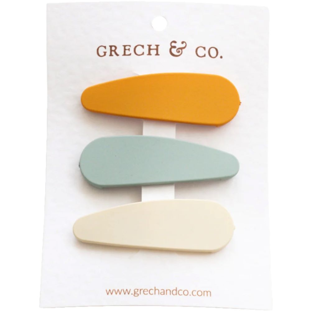 Lot de 3 pinces à cheveux mates - Grech &amp; Co